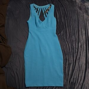 Blue/Teal Bisou Bisou design dress